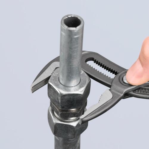 Knipex Cobra ES Water Pump Pliers Extra-slim Plastic Coated Grey Atramentized 180mm 87 51 180